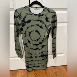 Adika Olive and Charcoal Tie-Dye Top